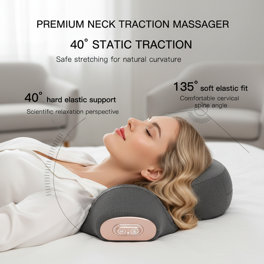 Cervical Neck Massager Pillow – Heated Traction Pain Relief Device