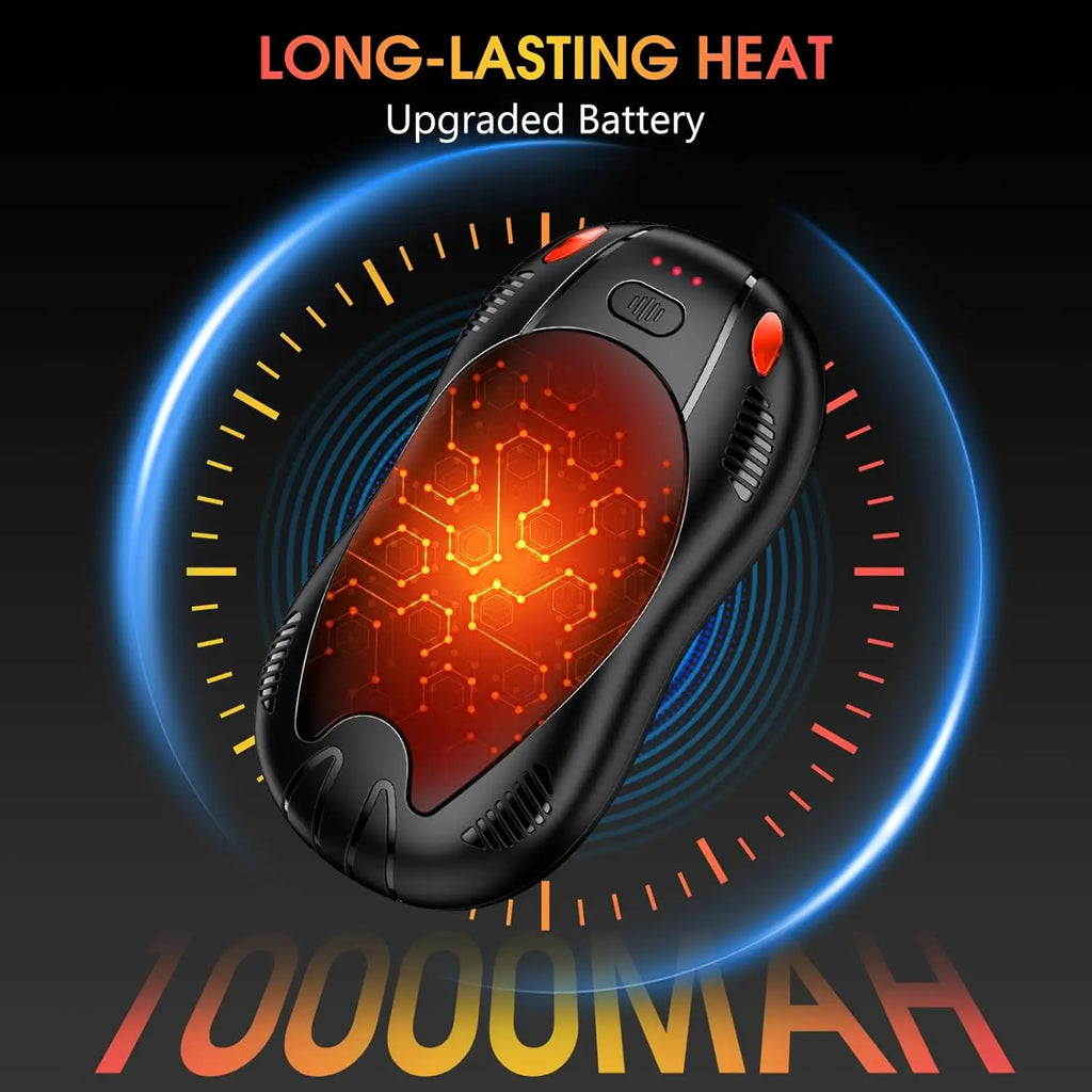 Rechargeable Hand Warmers (2-Pack) – 10000mAh Portable Outdoor Heater