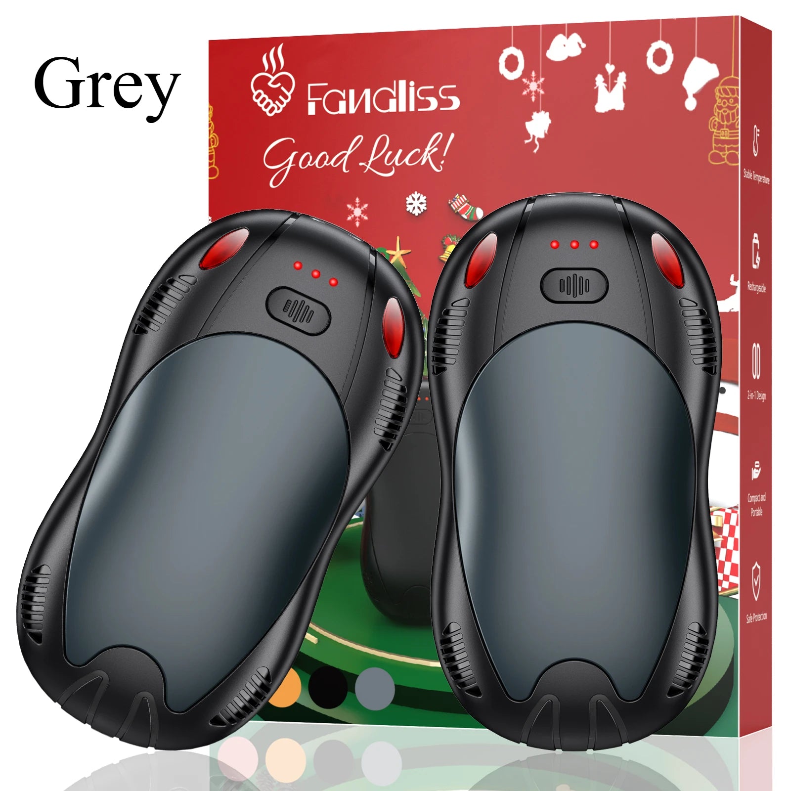 Rechargeable Hand Warmers (2-Pack) – 10000mAh Portable Outdoor Heater