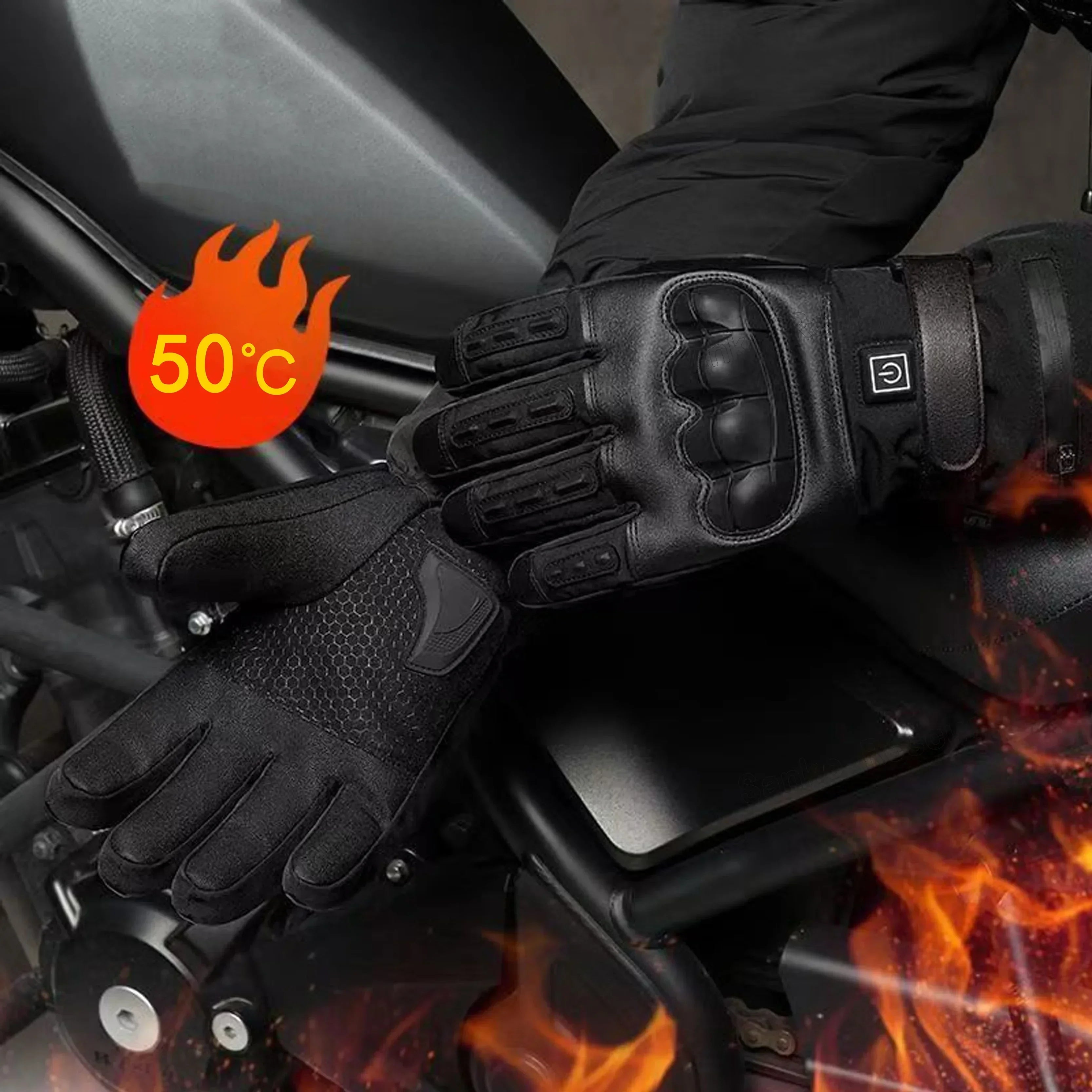 Rechargeable Heated Gloves – Waterproof Winter Gloves for Outdoor Work