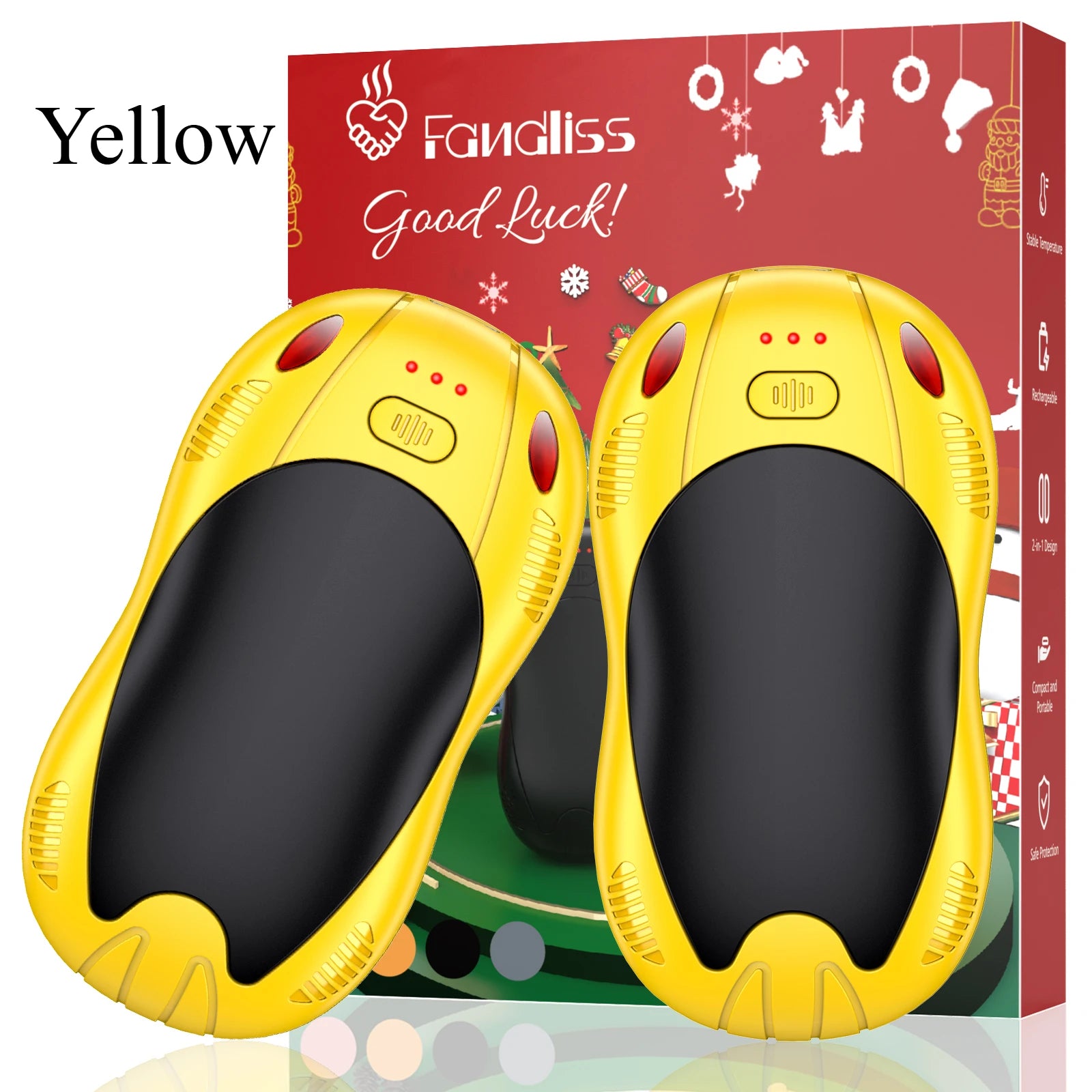 Rechargeable Hand Warmers (2-Pack) – 10000mAh Portable Outdoor Heater