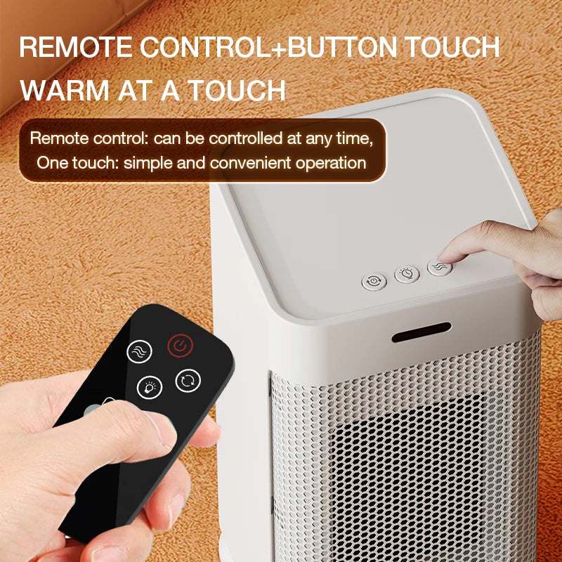 Portable Ceramic Space Heater – 1200W PTC Heater with Remote Control