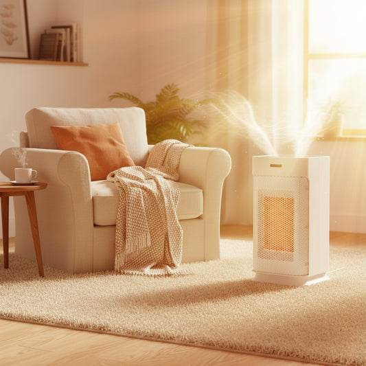 Portable Ceramic Space Heater – 1200W PTC Heater with Remote Control