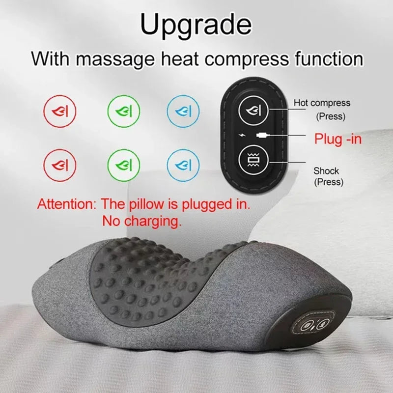 Cervical Neck Massager Pillow – Heated Traction Pain Relief Device