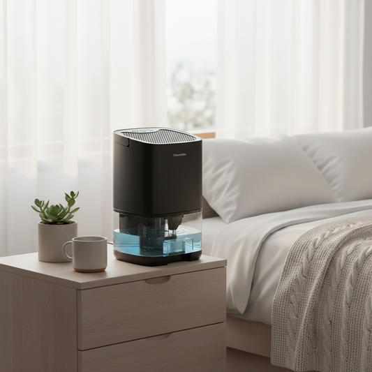 Mini Dehumidifier for Home – Quiet Compact Moisture Remover for Bedroom, Office & Bathroom
