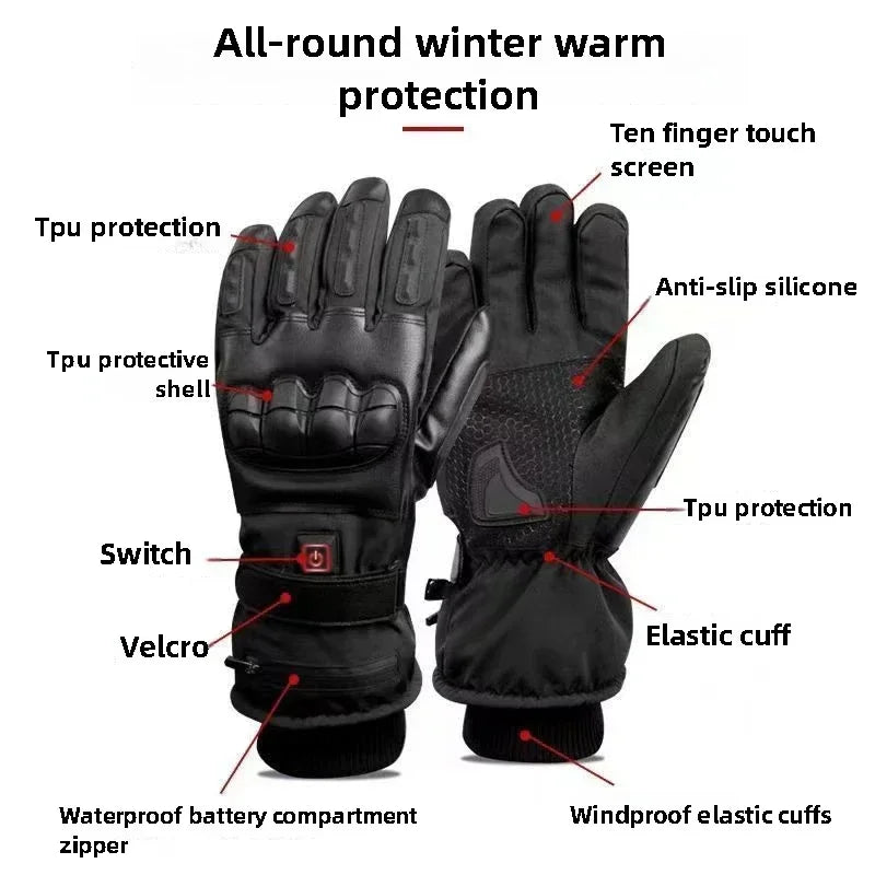 Rechargeable Heated Gloves – Waterproof Winter Gloves for Outdoor Work