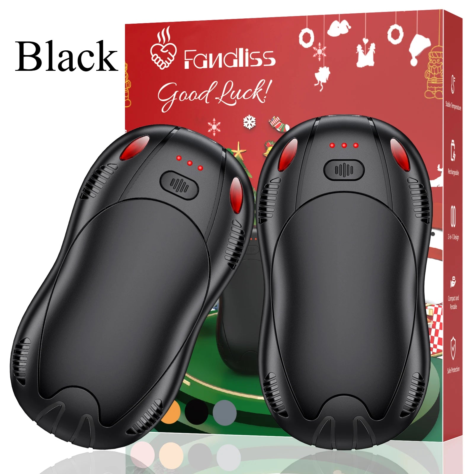 Rechargeable Hand Warmers (2-Pack) – 10000mAh Portable Outdoor Heater