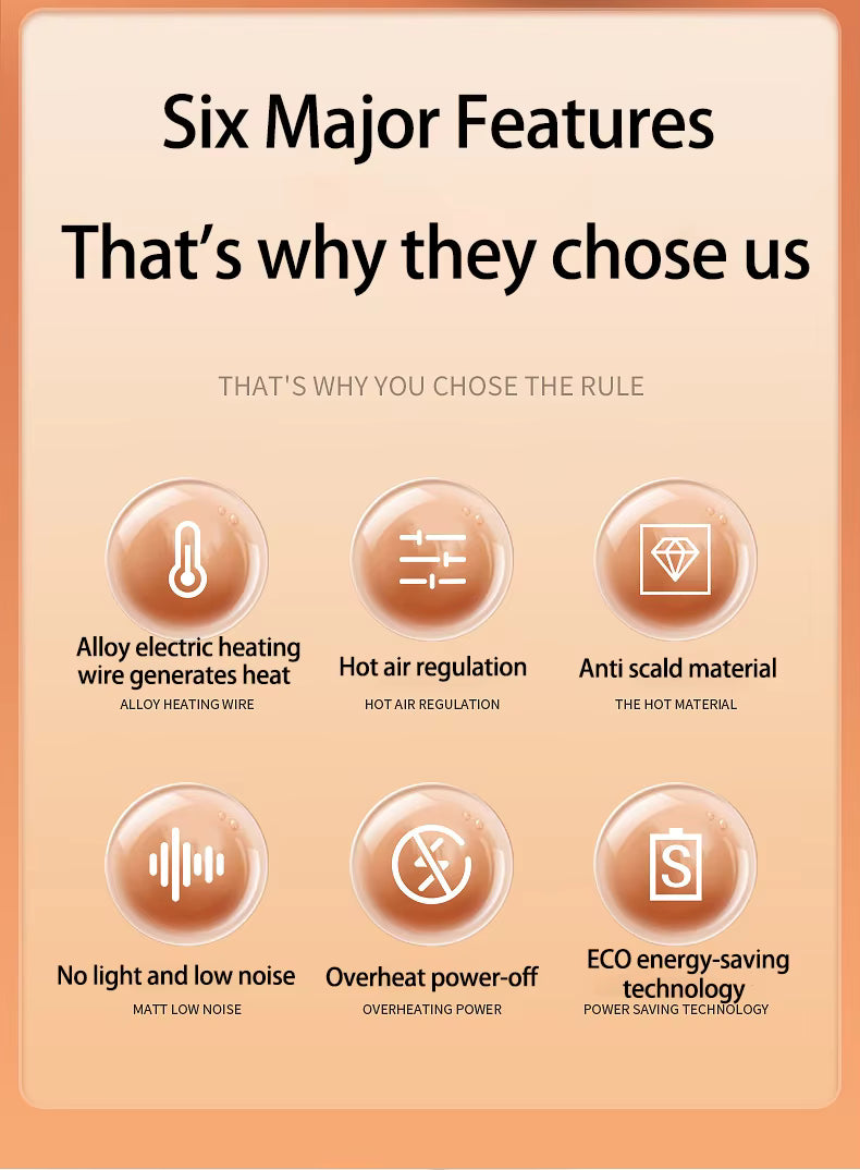 Indoor Electric Space Heater – Energy-Saving Compact Heater for Home