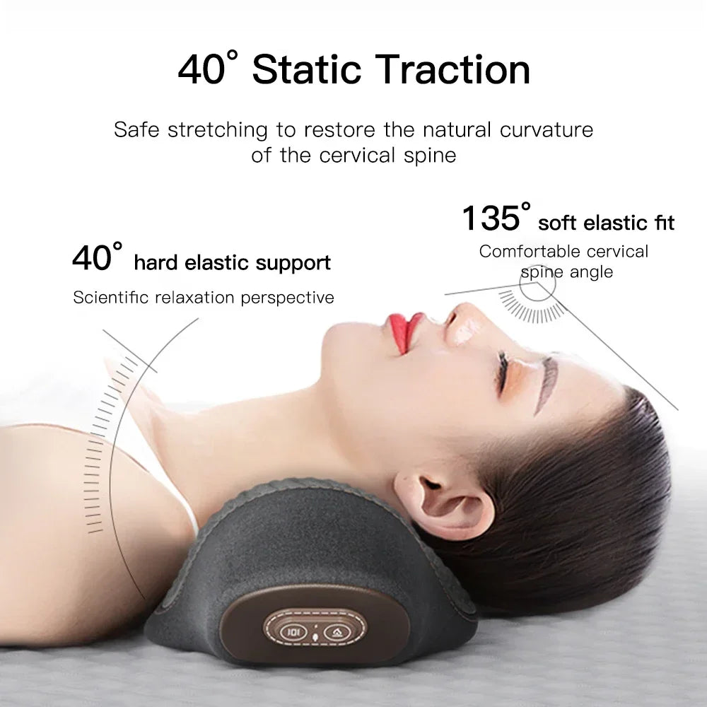 Cervical Neck Massager Pillow – Heated Traction Pain Relief Device