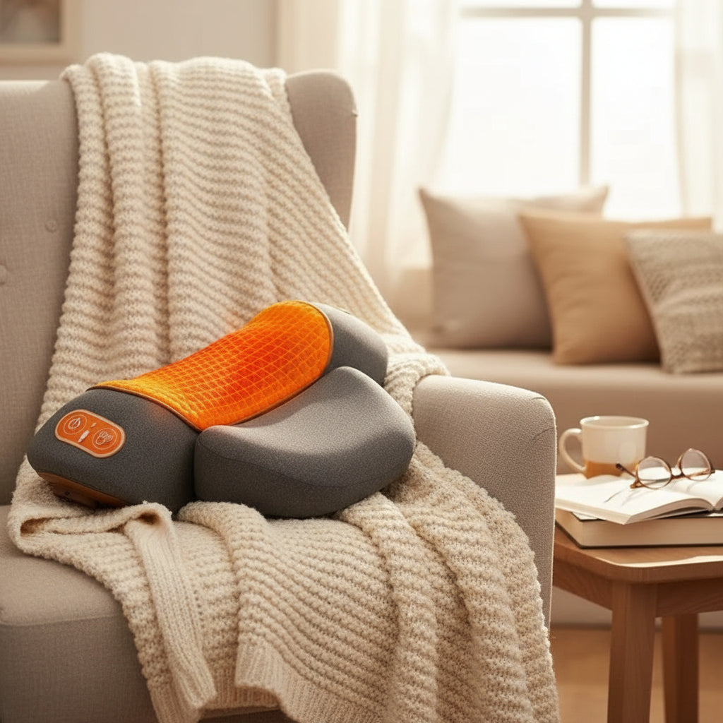 Cervical Neck Massager Pillow – Heated Traction Pain Relief Device