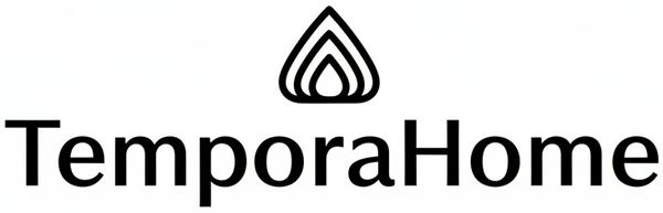 make a clean and simple logo for my store TemporaHome, make it black and white mainly and just make it simple and look professional, 